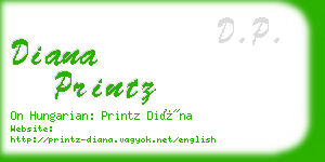 diana printz business card